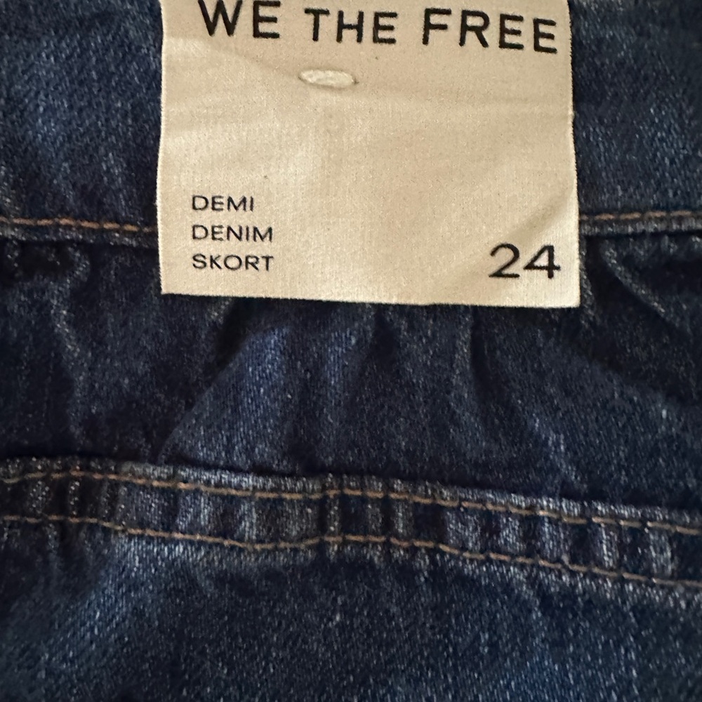 We The Free Blue Denim Mini Skirt - Picture 4 of 5